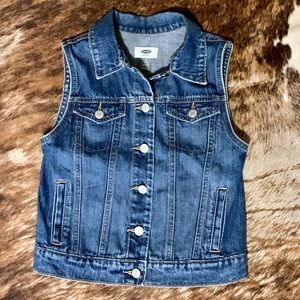 Girls Old Navy Jean Jacket Vest
